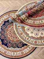 Europe and American style Round Carpet Persian Area Rug for Living Room Bedroom Vintage Thick Study Room Floor Mat Turkey Carpet