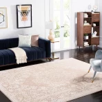 SAFAVIEH Area Rug 9x12 - Reflection Collection - Large - Beige & Cream, Non-Shedding & Easy Cleaning, Ideal for Living Room, Bed