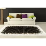 Patchwork Cowhide Rug Mosaik Black-Brown-White CR-49
