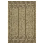 Jute/Black Indoor/Outdoor Area Rug 7'10