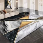 Marble Pattern Kitchen Living Room Carpet Floor Mats Flannel Mat Non-slip Plush Large Area Household Rug Alfombra Cocina 주방바닥매트